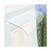 ASDQWER Transparent Door Awning, Sound-Insulating Rainproof Outdoor Canopy, Curved Polycarbonate Cover, Multiple Sizes, 40 × 240 cm / 15.7 × 94.4 in view 1