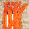 10-Pack #3 Star-Tip Nylon Zippers, 40 cm (16 in), Orange view 1