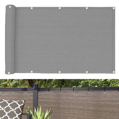 GUOJUN Balcony Privacy Screen 55 x 1000 cm, Gray