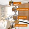 Retro Bamboo Roller Blind - Natural Wood Shade for Sunlight and Privacy, Adjustable for Doors and Windows view 2