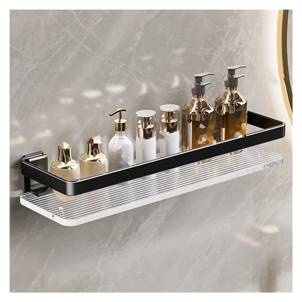 WIGING Acrylic Wall-Mounted Storage Shelf, 60 x 10 x 4 cm, Color A