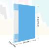 5-Pack A4 Clipboard Folders with Label Pocket and Metal Clips, Blue view 2