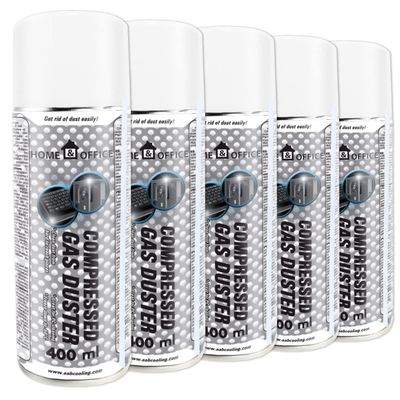 AABCOOLING 5-Pack Home & Office Compressed Air Duster, 400 ml Each