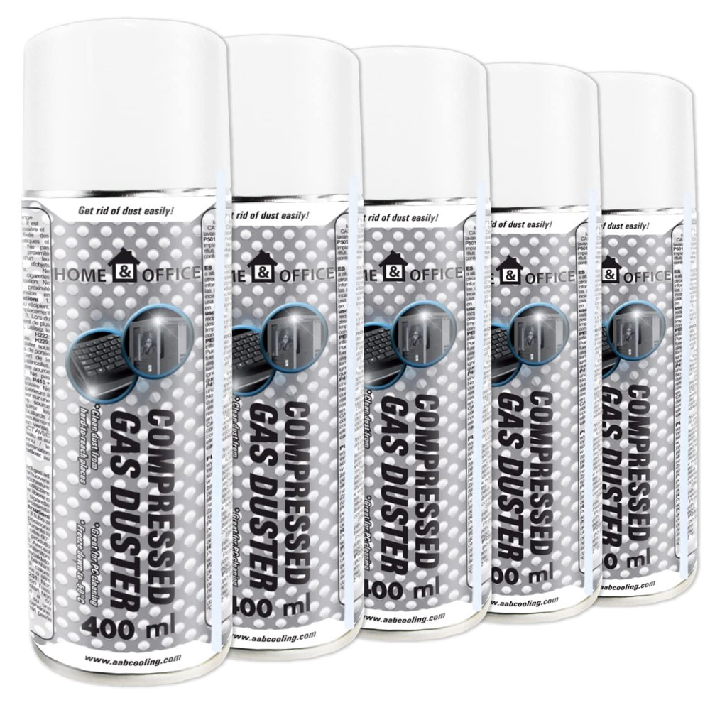 AABCOOLING 5-Pack Home & Office Compressed Air Duster, 400 ml Each