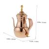 700 ml Stainless Steel Teapot with Strainer and Narrow Spout view 2