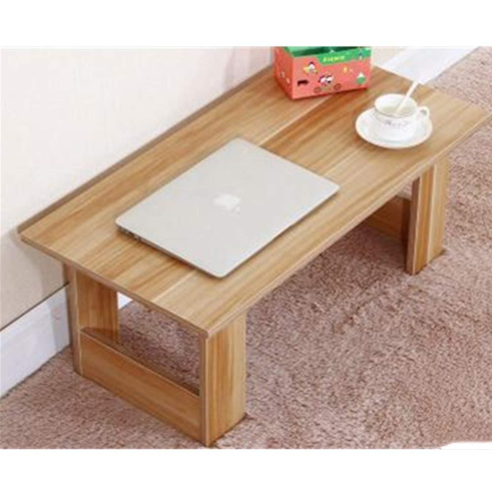 Small Solid Wood Coffee Table for Home, Balcony, or Living Room (Medium, Style Three)