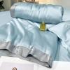 Lightweight Summer Comforter, Cooling Fiber-Filled Quilt, Washable Thin Blanket, Double Stitching, Twin/Queen, Mint Green, 180 x 200 cm view 2