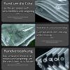 Transparent Waterproof PVC Tarp with Grommets and Rope view 3