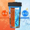 YUNKOU Mount Fuji Cherry Blossom Insulated Travel Mug view 4
