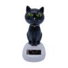 HZADY Cute Solar-Powered Bobblehead Cat Car Ornament, Color A view 1