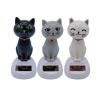 HZADY Cute Solar-Powered Bobblehead Cat Car Ornament, Color A view 2