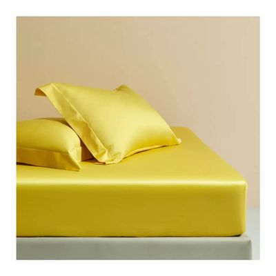 GXFWJD 3-Piece 100% Cotton Fitted Sheet Set, 180 x 200 cm, Breathable, Fits Mattresses up to 30 cm (Ginger, 200 x 220 cm + 30 cm)