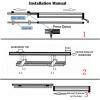 BZJPRFC Extendable Trouser Rack, 30–80 cm, 2 Sliding Rails, 25 kg Capacity (400 mm/15.7 in) view 3