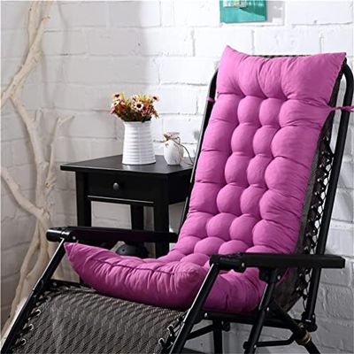 Morbuy Deck Chair Cushion for Garden Loungers, 53 x 155 x 8 cm, Lavender