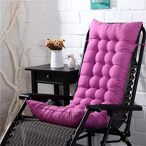 Morbuy Deck Chair Cushion for Garden Loungers, 53 x 155 x 8 cm, Lavender