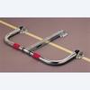 Mottez B304CCI Fold-Down Parking Barrier, Shape-Retaining, Keyed Alike view 2