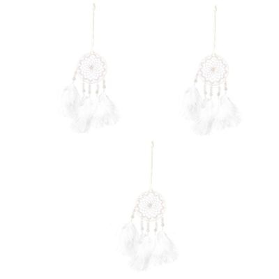 3-Piece Hanging Dream Catcher Decorations, Handmade