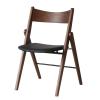 OLOTU Portable Folding Dining Chair, Retro Upholstered Solid Wood Side Chair view 1