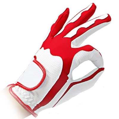 DUNSBY Women's Golf Glove, Breathable Soft Fabric, Left or Right Hand, Outdoor Golf Sports, Size 19