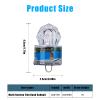 15 Deep-Drop Fishing Lights, 5 Colors, Underwater Diamond-Shaped Flashing LED Lures view 4