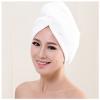SCALZE Microfiber Hair Towel Wrap, White, 60 x 25 cm view 1