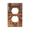 Decorative Barn Door Switch and Outlet Wall Plate Covers, Standard Size view 1