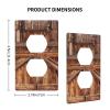 Decorative Barn Door Switch and Outlet Wall Plate Covers, Standard Size view 4