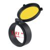 XIBIO 1-Piece 30–69 mm Transparent Flip-Up Riflescope Objective Cover, Yellow, 46 mm view 2