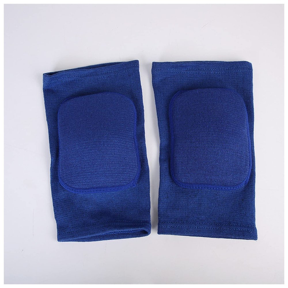 Sponge Knee Pads for Volleyball, Yoga, Bodybuilding, Dance & Housework, Blue, M (45–60 kg)