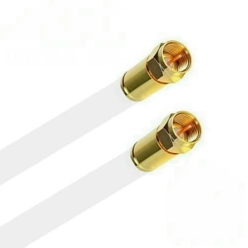 AC-Sat-Corner Fritz!Box Cable, 8K Gold, Straight/Straight, White, 5 m