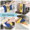Kitchen Dish Towels, 6-Pack, Barbados Flag, 11 x 11 in view 2