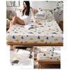 BLUNOA Waterproof Breathable Mattress Protector, Printed Polyester-Microfiber, 10 in. Deep, 180 x 220 cm (Color: K) view 2