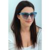 Yalea SYA103 0U11 Blu Trasparente Women's Acetate Butterfly Sunglasses, 54 mm view 3