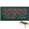 Luckin Sports Professional Casino Roulette and Craps Table Felt Layout for up to 10 Players, 100% Fabric, Waterproof and Stain-Resistant, Washable and Ironable, Green (Roulette) view 1