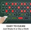 Luckin Sports Professional Casino Roulette and Craps Table Felt Layout for up to 10 Players, 100% Fabric, Waterproof and Stain-Resistant, Washable and Ironable, Green (Roulette) view 4