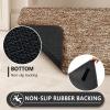REFETONE Indoor Doormat, 24 x 36 in, Non-Slip, Absorbent, Stain-Resistant, Machine-Washable, Coffee/Brown view 2