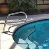 Pool Safety Handrail, 304 Stainless Steel, 1.2 m Blue Grip Cover view 1