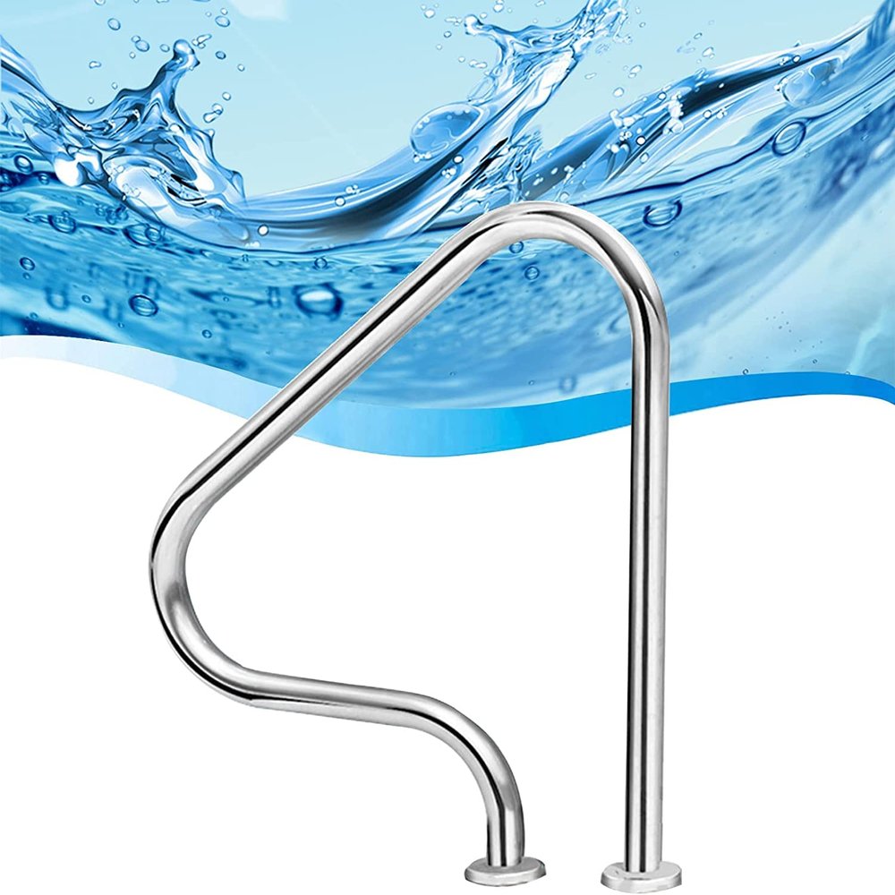 Stainless Steel Pool Handrail for Sloped Entries and Stairs