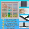 Brown Magnetic Insect Screen for Windows, 110 x 110 cm view 2