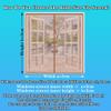 Brown Magnetic Insect Screen for Windows, 110 x 110 cm view 3