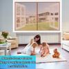 Brown Magnetic Insect Screen for Windows, 110 x 110 cm view 4