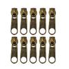 132 Gold Metal Zipper Sliders for #3 Nylon Zippers view 1