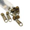 132 Gold Metal Zipper Sliders for #3 Nylon Zippers view 2
