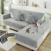 ZGDDPZA Waterproof Corduroy Sofa Cover, Non-Slip Pet Protector, Gray, 70 x 210 cm view 1