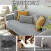 ZGDDPZA Waterproof Corduroy Sofa Cover, Non-Slip Pet Protector, Gray, 70 x 210 cm view 3