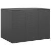 Homgoday Garden Cushion Box PE Rattan 145 x 100 x 103 cm Black - Cushion & Blanket Storage, Weather-Resistant, Includes Inner Bag view 1