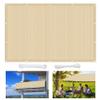 Garden Privacy Screen 3 x 6 m, Breathable and Water-Permeable Sun Shade Sail, Cream view 1