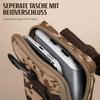 ONEFLOW Survival Case for Honor X8a, Nylon Belt Pouch with Carabiner, Tactical EDC Phone Holder, Camo Brown view 4