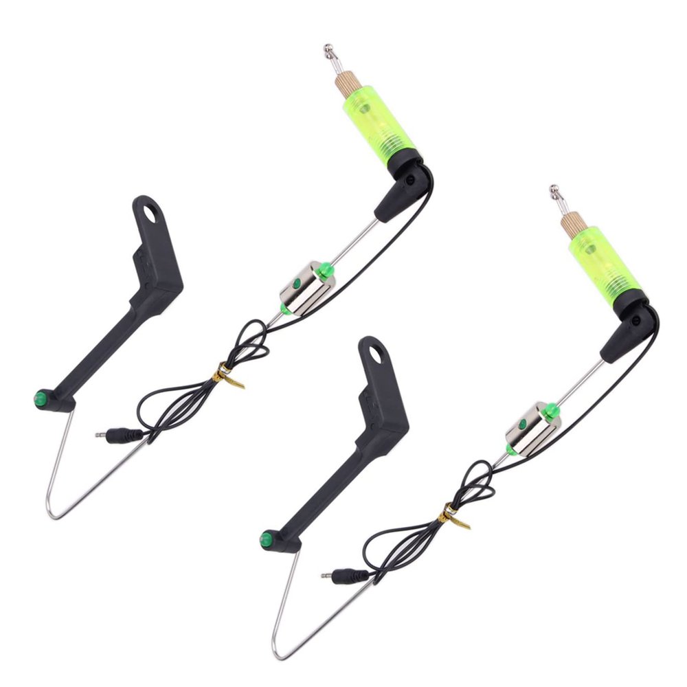 KLKNE 2-Pack Fishing Bite Indicators with LED Light