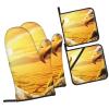 Oven Mitts with 3D Eagle Print, 4-Piece Set view 2